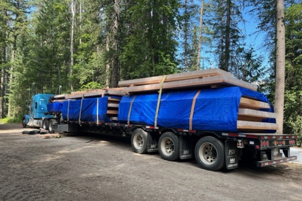 cross-border mass timber delivery